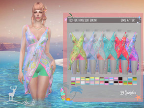 Sims 4 — BATHING SUIT BIKINI by DanSimsFantasy — On the threshold of summer, enjoy this soft and fresh outfit. It