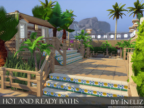 Sims 4 — Hot and Ready Baths by Ineliz — The Hot and Ready Baths are ideal getaway place for your sims to relax and have