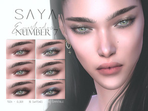 Sims 4 — SayaSims - Eyeshadow N7 by SayaSims — - 30 Swatches - Female / Male - Teen to Elder - Custom Thumbnail - HQ mod