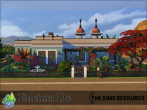 Sims 4 — Encima De by Bozena — The house is located in the The Acquisition Butte. Oasis Spring - kitchen and diningroom -