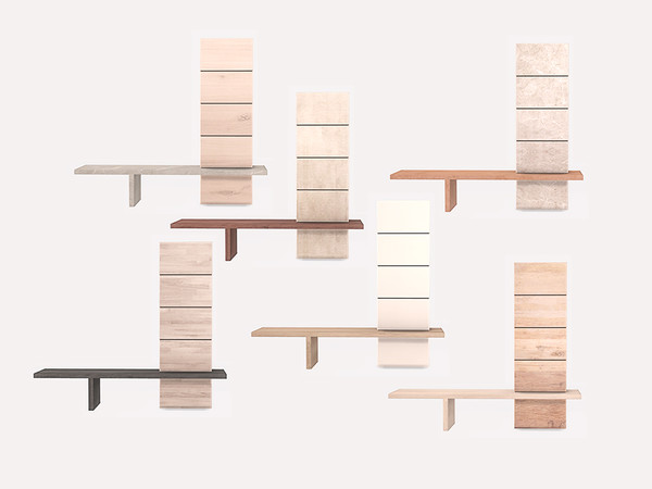 Sims 4 — Living Kara - TV Stand by ung999 — Living Kara TV Stand Color Options : 6
