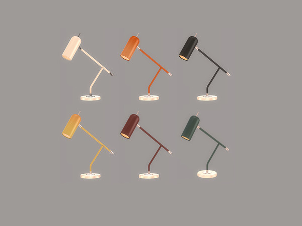 Sims 4 — Living Kara - Table Lamp by ung999 — Living Kara Table Lamp Color Options : 6