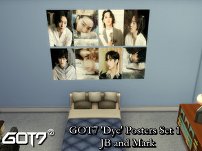 Sims 4 — GOT7 'Dye' Posters Set - REQUIRES MESH by PhoenixTsukino — Set of posters featuring KPOP idol boy group GOT7.