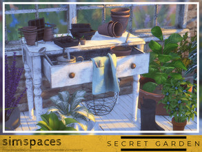 Sims 4 — Secret Garden Potting Set by simspaces — A gardening set to fulfill your shabby, rustic dreams of spending hours