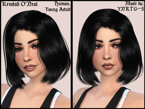 Sims 4 — Kendall O'Neal by YNRTG-S — Kendall's hobby is just... laying on the sofa and eating chips with her friends or