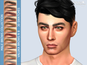 Sims 4 — Brows N8 by Valuka — 30 colours. All genders. You can find it in brows. Thumbnail for identification. HQ