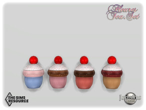 Sims 4 — Fleures tea set alone cupcakes1 by jomsims — Fleures tea set alone cupcakes1