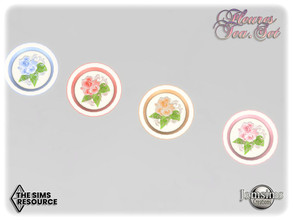 Sims 4 — Fleures tea set plate more small1 by jomsims — Fleures tea set plate more small1