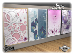 Sims 4 — Xuzess bedroom big wall paintings by jomsims — Xuzess bedroom big wall paintings