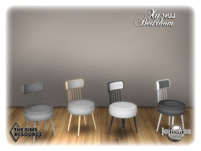 Sims 4 — Xuzess bedroom chair desk by jomsims — Xuzess bedroom chair desk