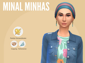Sims 4 — Minal Minhas by Mini_Simmer — Minal is an aspiring Fashion designer and loves to hangout with her friends and