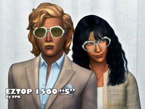 Sims 4 — EZTOP 1560 S - Smaller version by looking4awayout — If the regular EZTOP 1560 are too large for your sim's face,