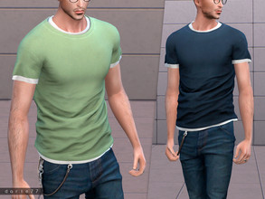 Sims 4 — Layered Tees by Darte77 — - 15 swatches - Shadow and normal maps - BG compatible