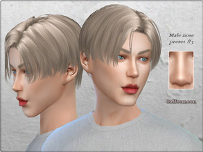 Sims 4 — Male nose preset N3 by coffeemoon — 1 nose preset for male only: teen, young, adult, elder click on your Sim's