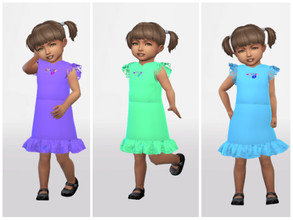 Sims 4 — ErinAOK Toddler Dress 0603 by ErinAOK — Toddler Dress 9 Swatches