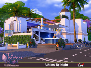 Sims 4 — The Perfect Night_ Athens by night by evi — Endless summer nights under the Parthenon with gourmet tastes, Greek