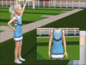Sims 4 — Cheerleading Top for Children by Cheer4Sims2 — Cheerleading Top for Children. Only the top! The skirt is a