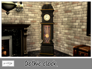 Sims 4 — Gothic Clock by so87g — cost 2000$, you can find it in Electronics - Clock, available in 3 colors. All my