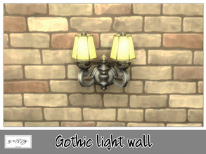 Sims 4 — Gothic Light Wall by so87g — cost 100$, you can find it in Light (Wall), available in 3 colors. All my preview