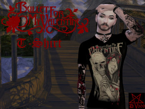 Sims 4 — Bullet for my Valentine Male T-Shirt "Skulling Hug" by ditti309 — i hope you like it ^^