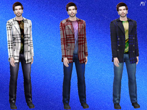 Sims 4 — Men's Cold Set by MeuryVidal — A nice men's outfit to keep warm on winter days.