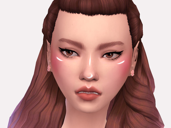 Sims 4 — Runa Face Highlighter by Sagittariah — base game compatible 1 swatch properly tagged enabled for all occults