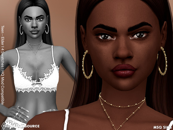 Sims 4 — Christina Skin Overlay by MSQSIMS — This Skin Overlay comes with 4 swatches from light to dark. It is suitable