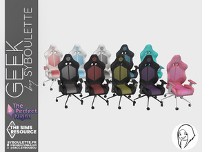Sims 4 — The Perfect Night - Geek - Gamer Chair by Syboubou — This is a very detailed gamer chair with either neutral