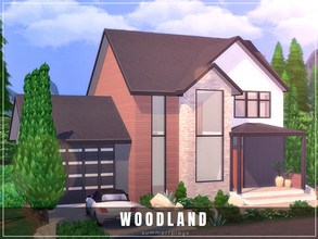 Sims 4 — Woodland - Family Home Shell  by Summerr_Plays — A brand new Family Home shell in Glimmerbrook's most desirable