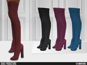 Sims 4 — ShakeProductions 688 - High Heel boots by ShakeProductions — Shoes/High Heel-Boots New Mesh All LODs Handpainted