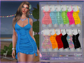 Sims 4 — The Perfect Night  Dress Noctis Ornate by DanSimsFantasy — Short dress for summer parties. It has 51 samples
