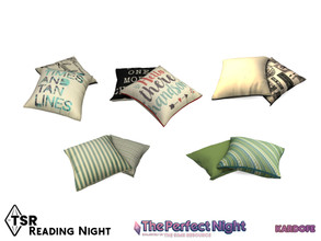 Sims 4 — The Perfect Night_Reading Night_Floor cushions by kardofe — Cushions thrown on the floor to create more clutter,