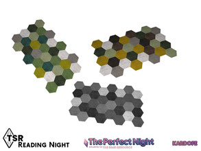 Sims 4 — The Perfect Night_Reading Night_Rug by kardofe — Carpet made of many exaggons joined together, in three colour