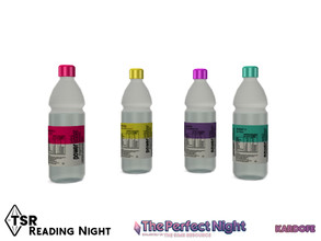 Sims 4 — The Perfect Night_Reading Night_Water bottle by kardofe — Plastic water bottle, water bottle, in four colour