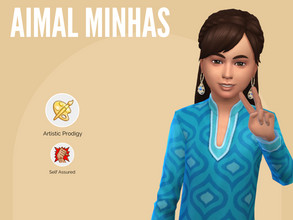Sims 4 — Aimal Minhas by Mini_Simmer — She id the daughter of my sim Salma and Umer Minhas NO CC
