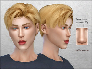 Sims 4 — Male nose preset N4 by coffeemoon — 1 nose preset for male only: teen, young, adult, elder click on your Sim's