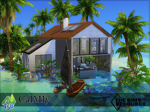 Sims 4 — CalMly by Bozena — The house is located in the Lani St. Taz. Sulani - kitchen and diningroom - livingroom - 1