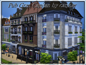 Sims 4 — Pub Gran Capitan by casmar — This pub is a fun place for your Sims to rest after a long, exhausting day of work.