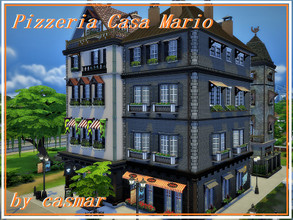 Sims 4 — Pizzeria Casa Mario by casmar — Who does not want to eat an appetizing dish of spaghetti or a delicious pizza?