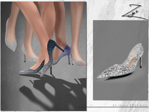 Sims 4 — Glittered leather pumps_ZY by _zy — New mesh 7 colors All lods HQ compatible hope you will like it~