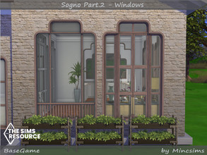 Sims 4 — Sogno Part.2 - Windows by Mincsims — The set consists of 12 packages. They have 3 different heights. -V1 2x2,