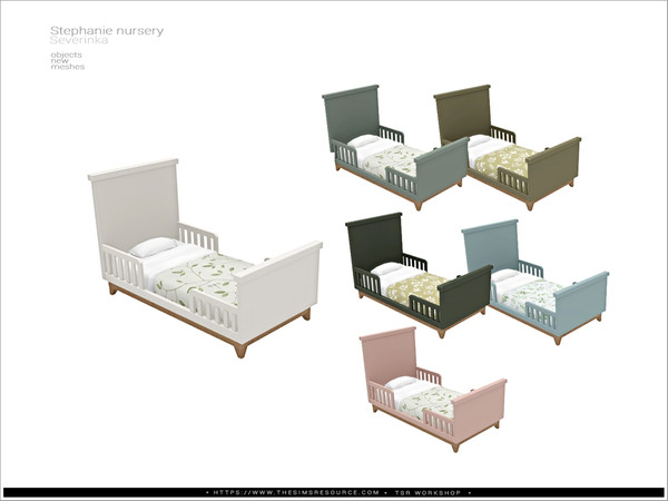 Sims 4 — Stephanie nursery - toddler bed by Severinka_ — Bed for the toddlers From the set 'Stephanie nursery furniture'