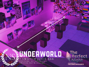 Sims 4 — The Perfect Night - Underworld Juice Bar by networksims — An industrial juice bar in 7 swatches.