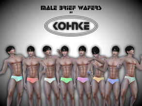 Sims 4 — Kohnke Male Brief Wafers  by CHKohnke — Male Underwear Brief