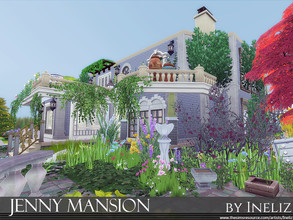 Sims 4 — Jenny Mansion by Ineliz — Jenny Mansion is a quiet and remote residence for your sims. Includes 2 bedrooms, 3