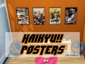 Sims 4 — Haikyu!! Posters #1 by icysimz — 8 swatches. price: 50.