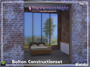 Sims 4 — The Perfect Night Bolton Construction set Part 4 by Mutske — Set of windows and arches in a modern style with