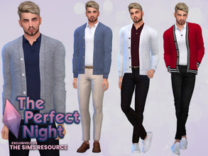 Sims 4 — The Perfect Night Baretto Cardigan Top by McLayneSims — TSR EXCLUSIVE Standalone item 10 Swatches MESH by Me NO