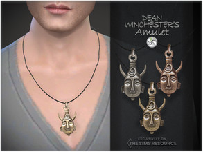 Sims 4 — S'Amulet by BAkalia — Hello :) This amulet was inspired from the TV-Series SUPERNATURAL and belongs to sim Dean