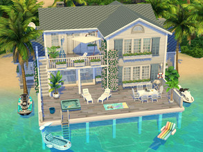 Sims 4 — Family Beach House no CC  by Flubs79 — here is a cozy Beach House for your Sims this House has 3 bed and 2